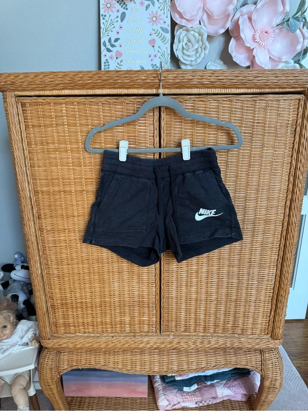 Nike Women's Black Logo Shorts